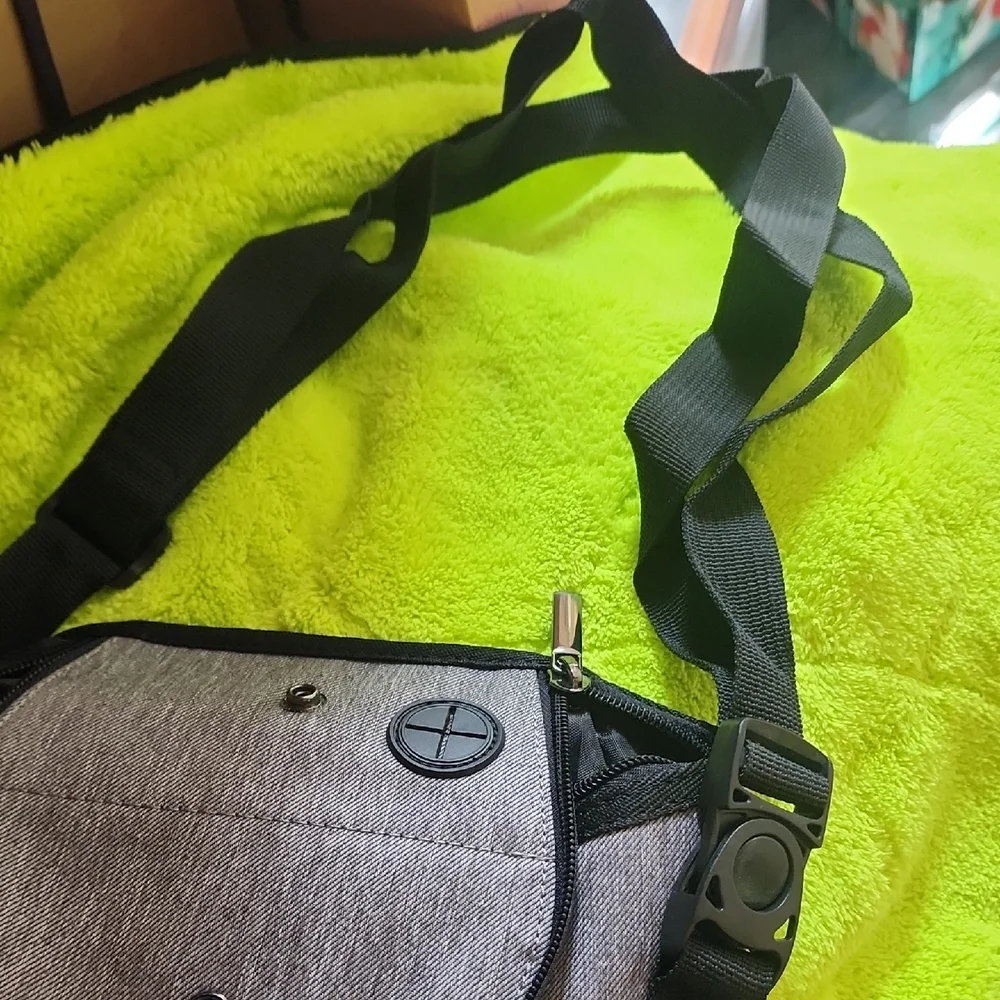 Gray Dog Travel Carrier with Accessories